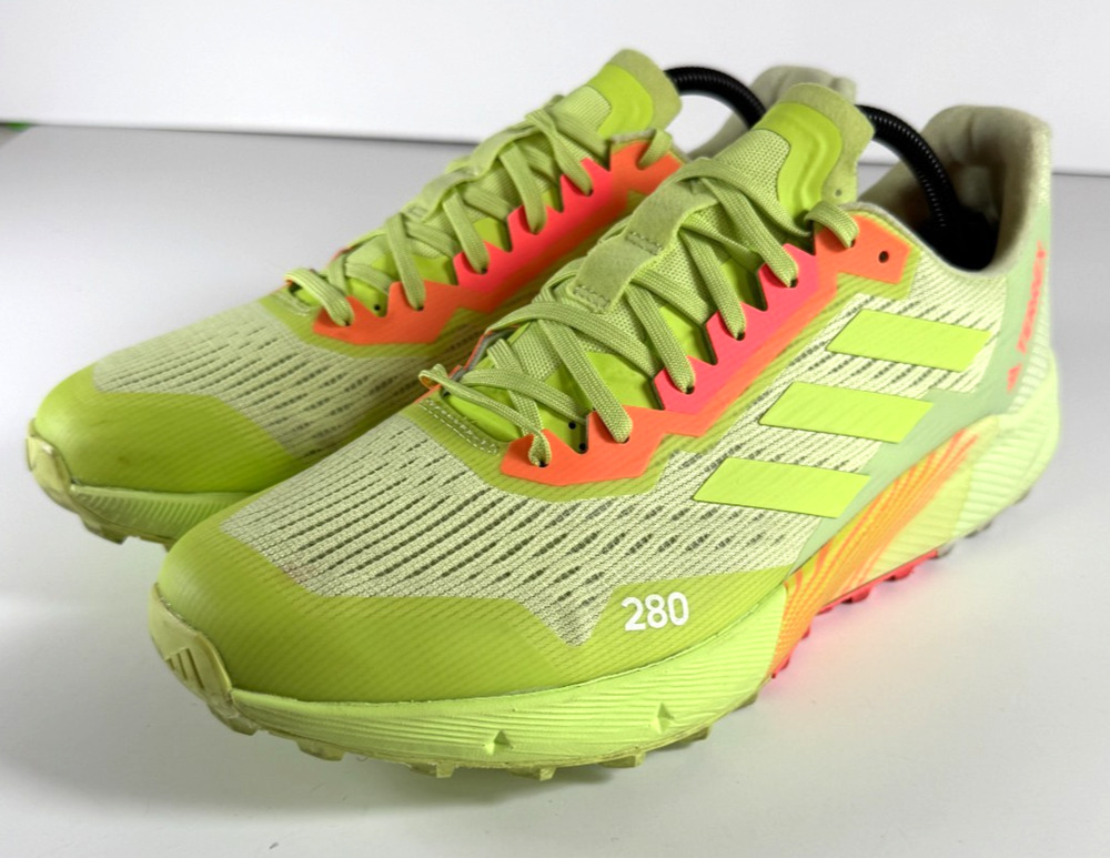 adidas Terrex Speed Ultra Trail Running Shoes Men's Size 11 Lime Continental